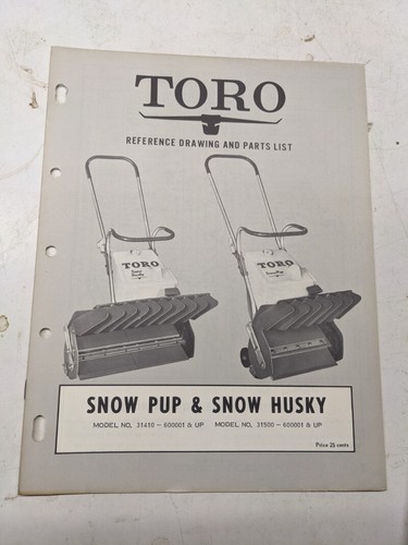 Toro parts catalog list - catalog,