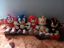 Sega Prize Europe - Full Complete Plush Set! - Sonic The Hedgehog