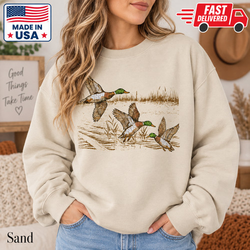 Retro duck sweatshirt vintage - retro, sweatshirt,