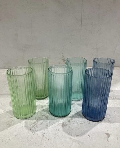 Glass tumblers set 6 - of,