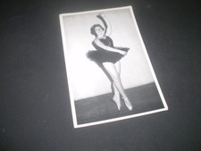 social history  young pretty girl ballet dancer studio photo postcard