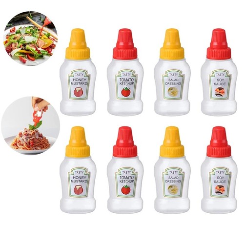 8pcs mini ketchup sauce - 4/8pcs,