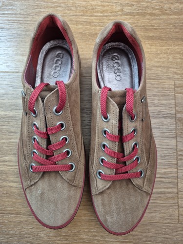 Womens ecco soft - brown, suede