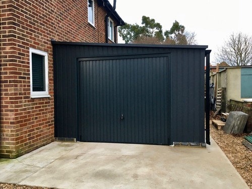 Metal building garden - building,