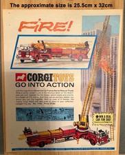 Corgi Toys 1143 American La France Fire Engine Truck Original 1968 Advert Poster