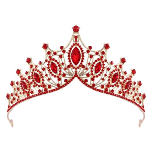Metal baroque crown shiny - crown,