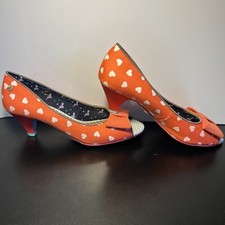 Babycham peep toe kitten-heel