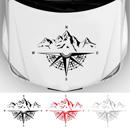 Car stickers mountain - stickers,