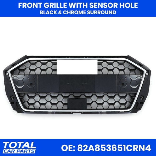 Radiator grille black chrome - black,