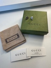 Silver Gucci Heart Pendant and