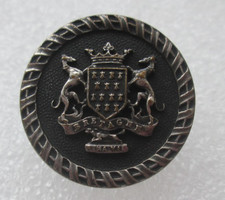 Vintage Toujours Fidele Arvor French Bretagne Coat Of Arms  Pin Badge Brooch