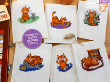 PLAYFUL KITTIES CARDS 6 CROSS STITCH CHARTS. FOR CHARITY 🎁