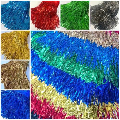 Sequin tassel fringe - 1y,
