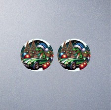 Christmas Dinosaur Car Sticker