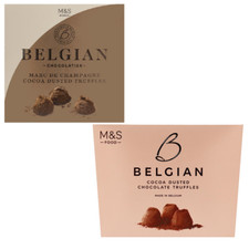 M&S Belgian Chocolate Truffles and Marc De Champagne Truffles Specials