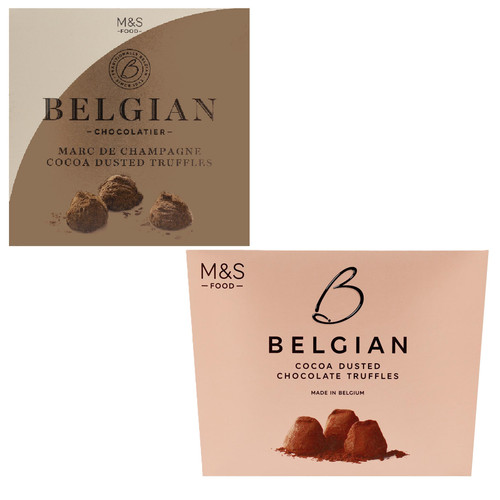 Same belgian chocolate - m&s,