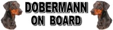 DOBERMANN ON BOARD Car Sticker
