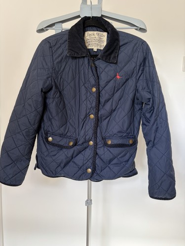 Jack wills navy - quilted, jacket