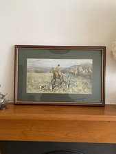 S. Sanderson Wills Hunting Scene Print Framed And Matted Quality Fox Hunt