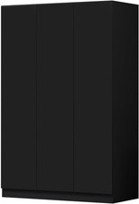 Door push open wardrobe - 3-door, push-to-open