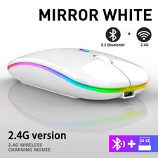 Wireless Mouse RGB Rechargeable Bluetooth Mice Wireless Computer Mause LED Backl