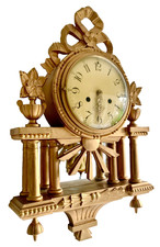 Vintage Wall Clock, Gild