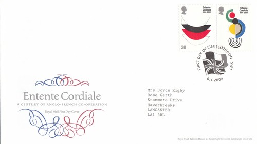 Entente cordiale fdc london - cordiale,
