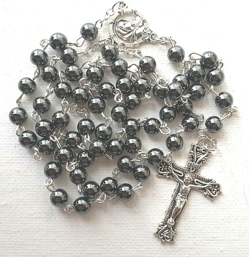 Rosary hematite glass - ,