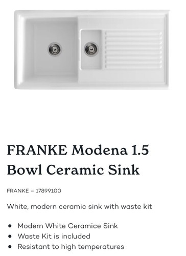 Franke ceramic white - franke,