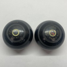 Set of 2 Thomas Taylor Lawn Bowls Size 3 Indoor/Outdoor Bowling Balls