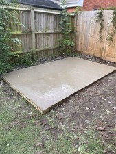 Concrete shed base - x, 6ft