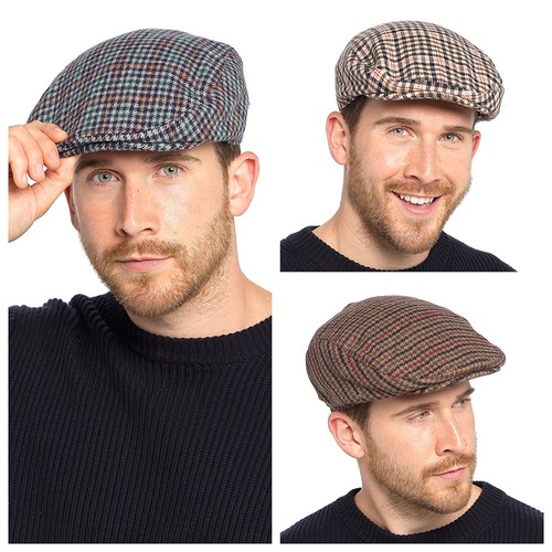 Men tweed flat - men’s, wool