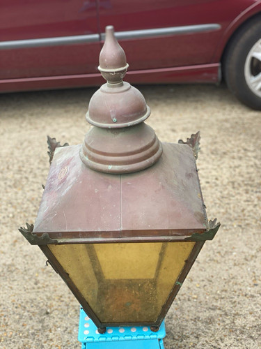 Copper lantern used and needs