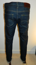 LEE 101 JAPANESE SELVEDGE JEANS  LEFT HAND TWILL 13 3/4 oz DENIM W31" L"34 VGC