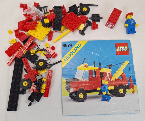 Lego 6674 crane truck tow - lego,