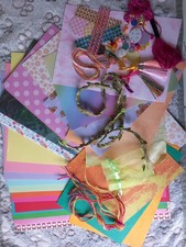 BRIGHT COLORS CRAFT BUNDLE For Scrapbooking/Card Making/Junk Journals & More