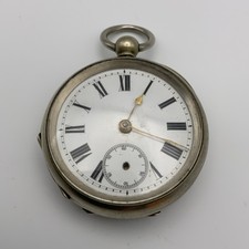 Vintage/Antique Swiss Silveram Lever Pocket Watch Key Wind - Spares Repair Parts