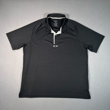 Oakley Hydrolix Polo Shirt Size XX-Large Performance Sportswear Black Golf