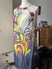 Damsel in a Dress Lined Silk Floral Shift Dress With Belt Size 14