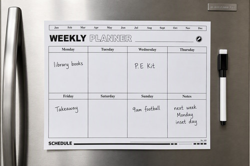 Fridge whiteboard planner with - whiteboard,