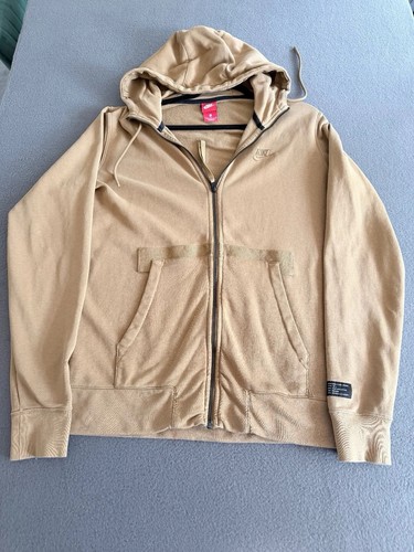 Nike zip hoodie mustard - mustard, m