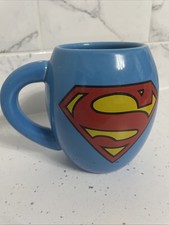 Superman Large Blue Mug 5-inch Half Moon Bay Warner Bros Superhero