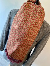 VTG mens burgundy paisley