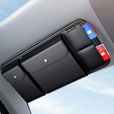 Multi-Pocket Black Car Sun