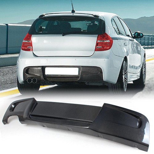 Carbon fiber rear bumper lip - carbon,