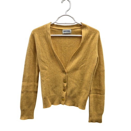 Brora cardigan womens - cardigan, yellow