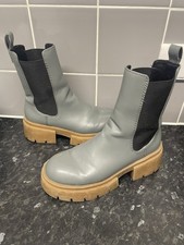H&M Chunky Gray Chelsea Boots