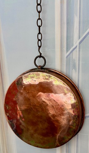 Large antique copper warming - large,