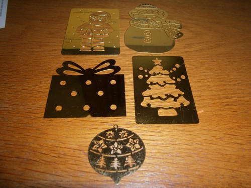 Embossing stencils template - template, x