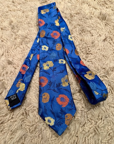 Duchamp men silk tie blue - men's,